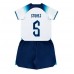 England John Stones #5 Barnkläder Hemma matchtröja till baby VM 2022 Kortärmad (+ Korta byxor) Billigt